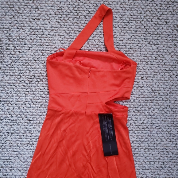 BCBG Asymmetrical Strap Side Cutout Dress - Picture 7 of 10